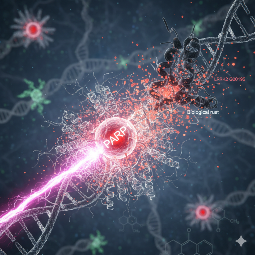 Understanding how a common genetic mutation affects DNA repair in Parkinson's