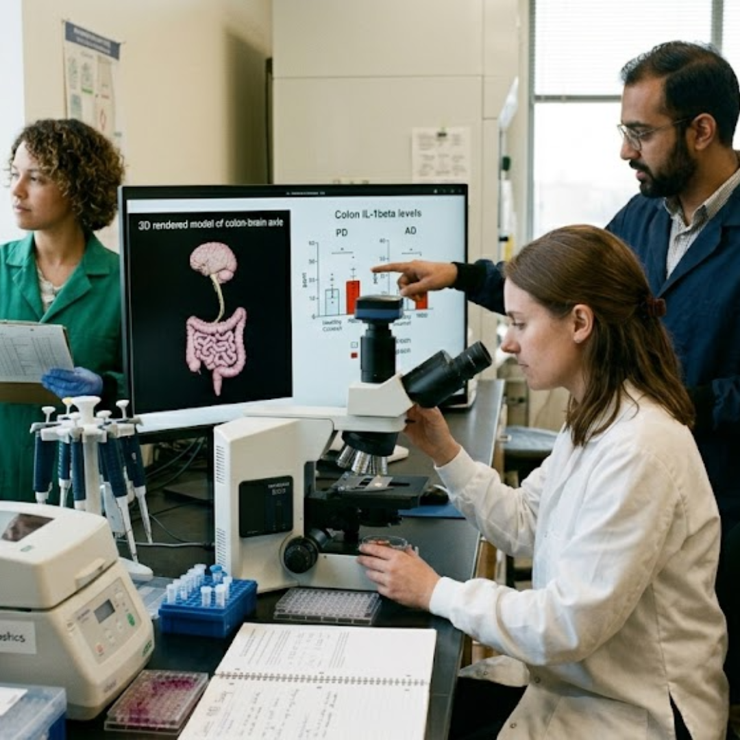 Gut inflammation signals appear in the colon years before Parkinson's movement symptoms begin