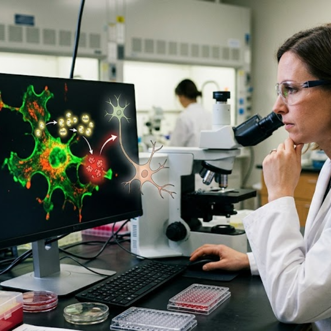 Scientists discover how a chemical chain reaction drives brain inflammation in Parkinson’s