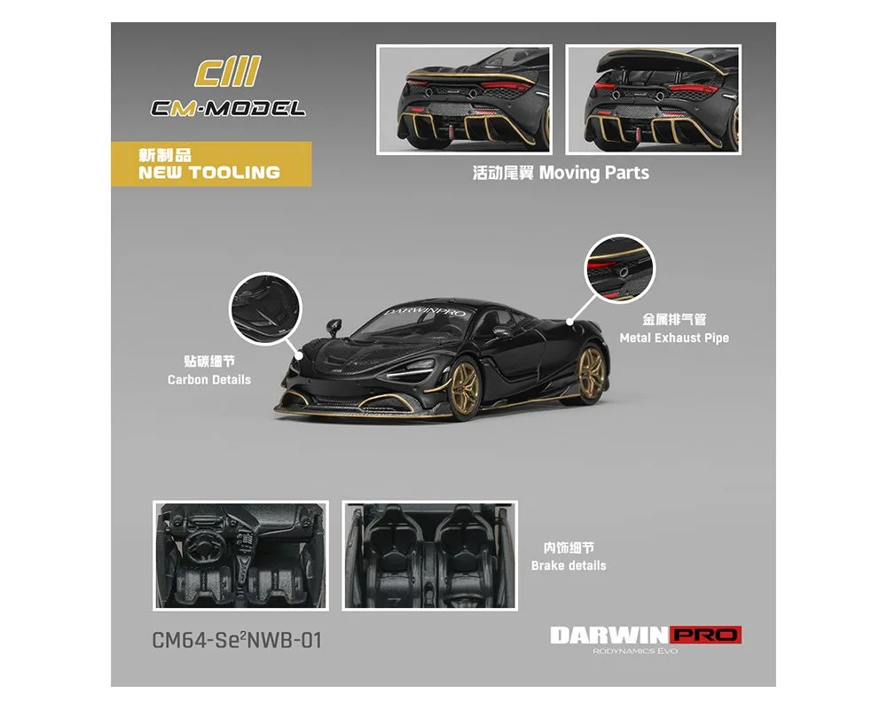 CM Model 1:64 DarwinPRO 720SE²NWB – Matte Black
