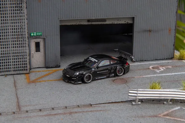 Star Models 1:64 997 Widebody Modified Version Black Livery