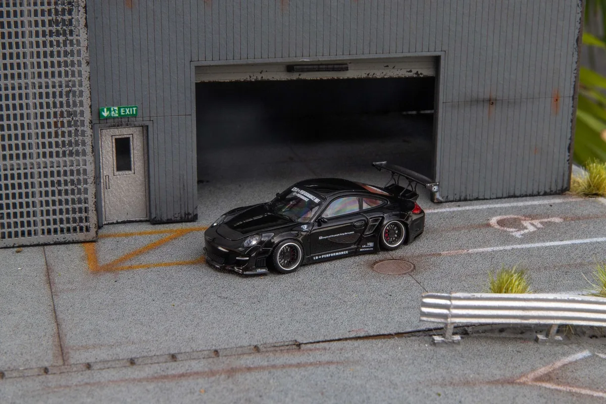 Star Models 1:64 997 Widebody Modified Version Black Livery