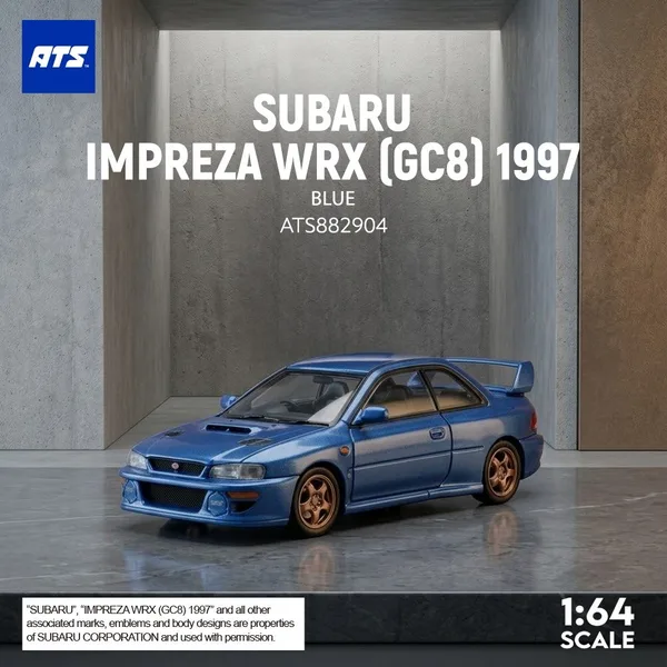 ATS 1:64 SUBARU IMPREZA WRX (GC8) 1997 - Blue