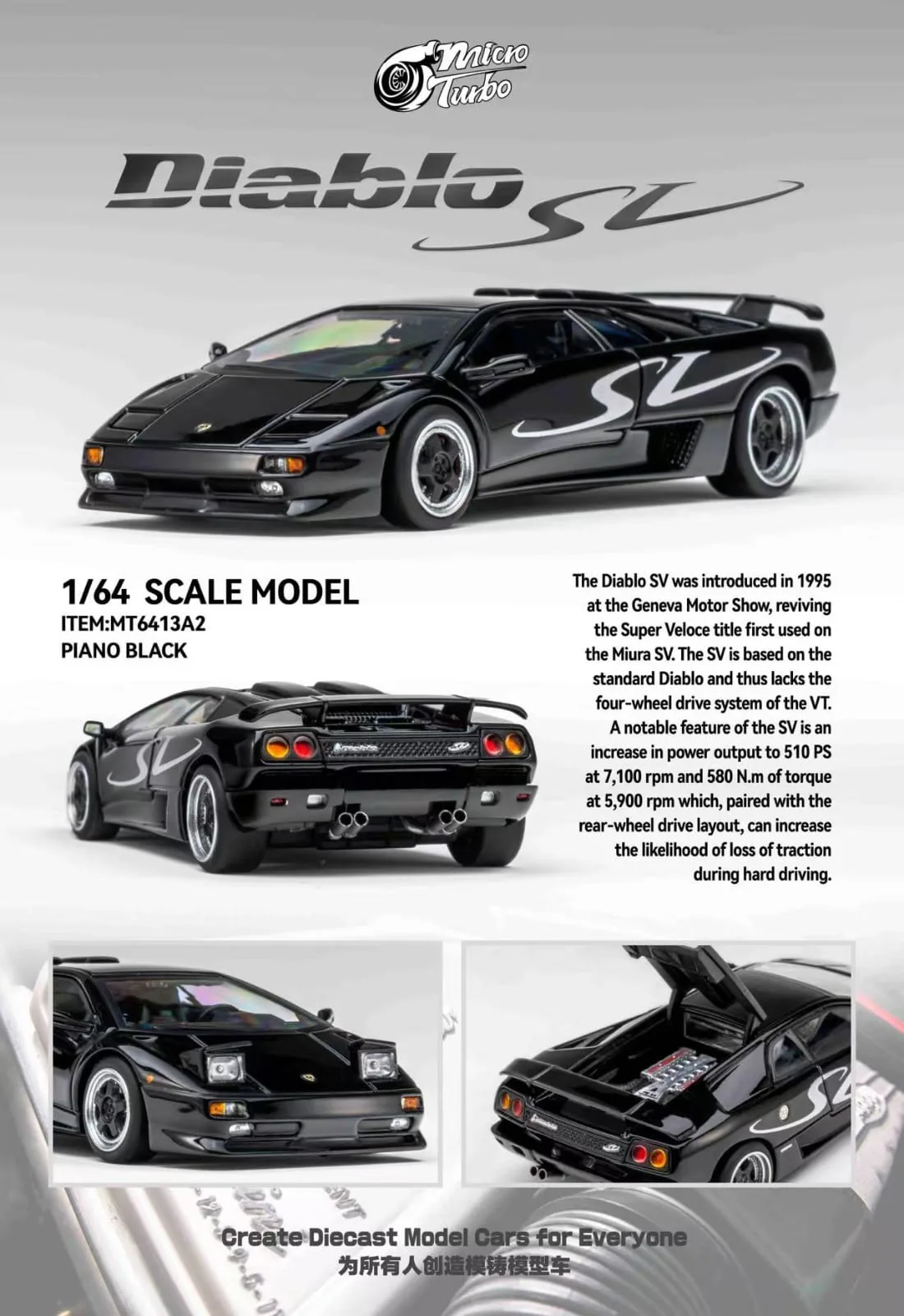 Diablo SV Metallic Black