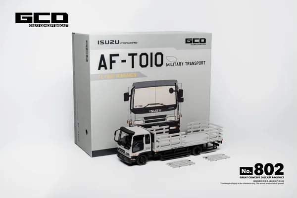 GCD 1:64 Isuzu Motors: Forward Series Medium-Duty Dropside Truck Matte Grey