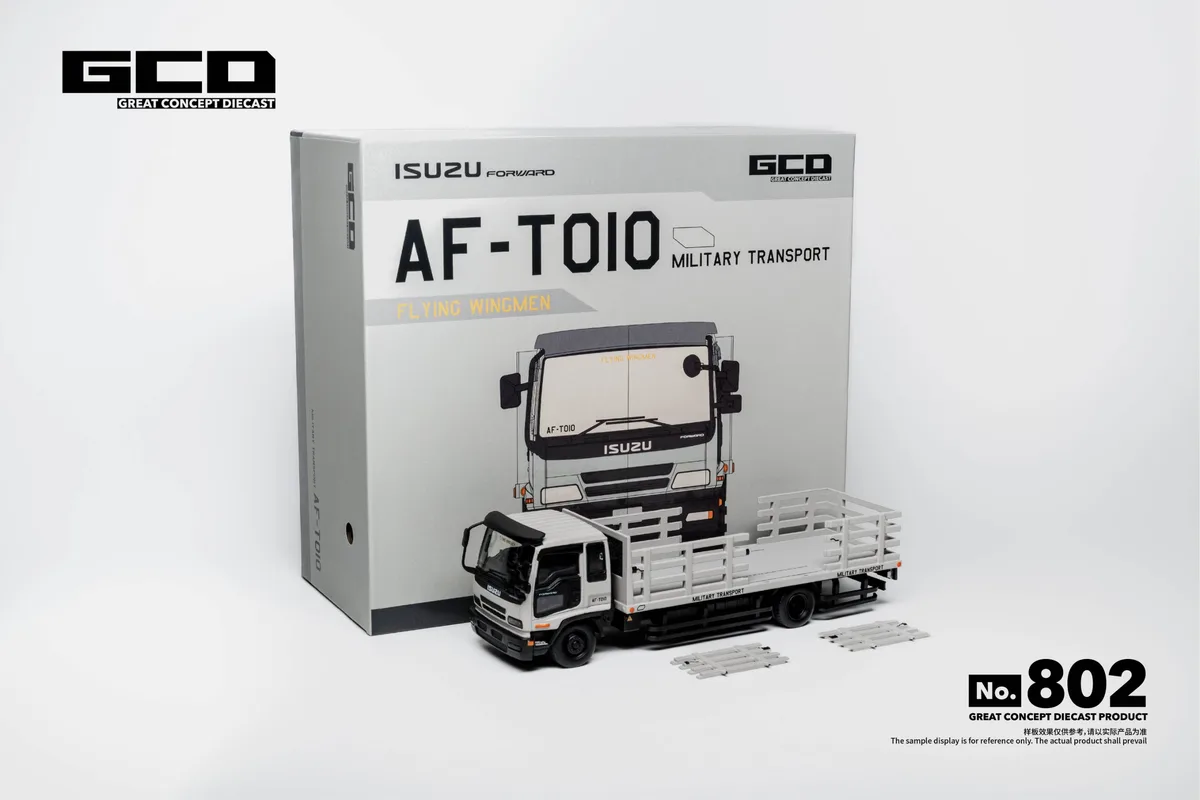 GCD 1:64 Isuzu Motors: Forward Series Medium-Duty Dropside Truck Matte Grey