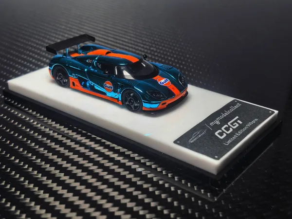 MC 1/64 Koenigsegg CCGT Blue/Orange Gulf Livery
