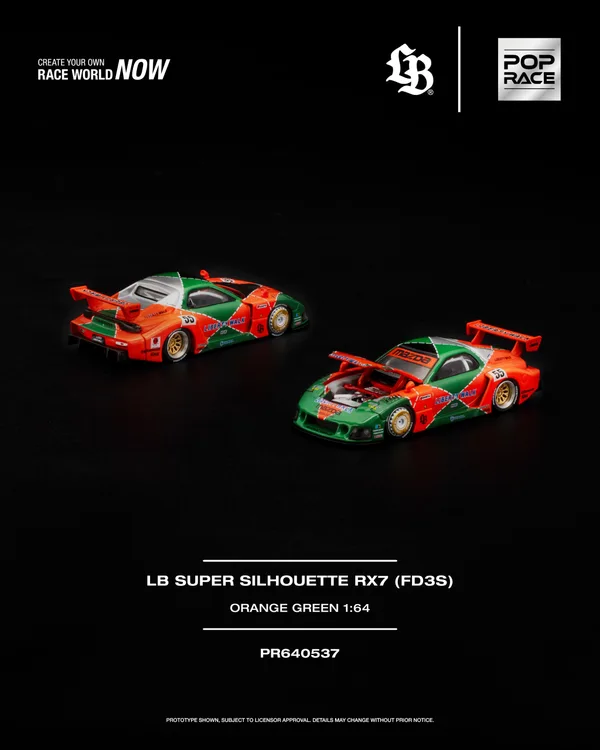 PopRace 1:64 LB SUPER SILHOUETTE RX7