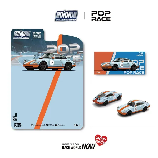 Singer 911 964 Coupe Hardtop (Racing Orange-Blue)