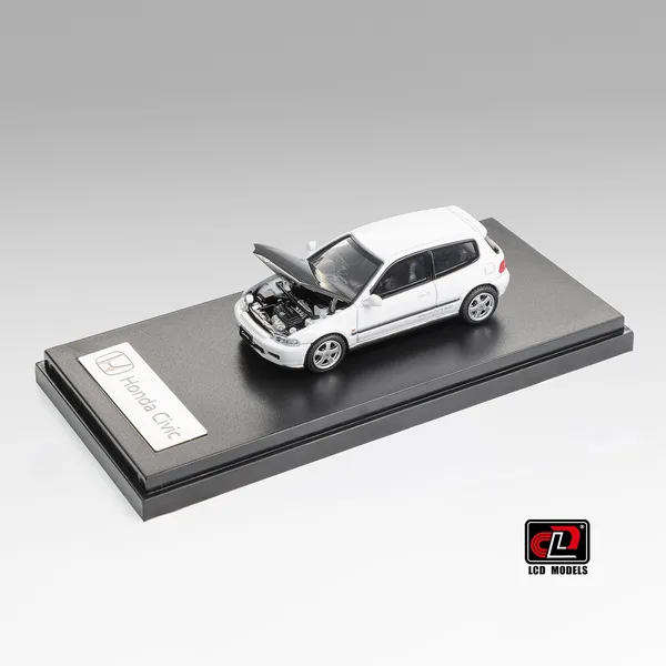 LCD 1:64 Honda CIVIC SiR II(EG6)  White Carbon Cover