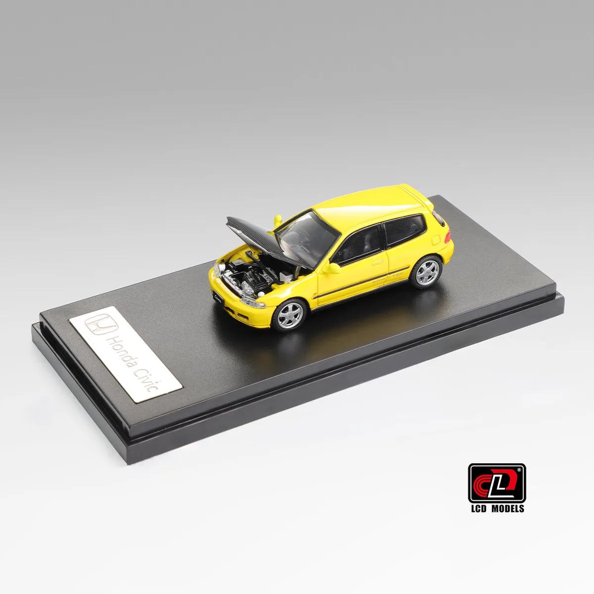 LCD 1/64 Honda CIVIC SiR II(EG6) Yellow Carbon