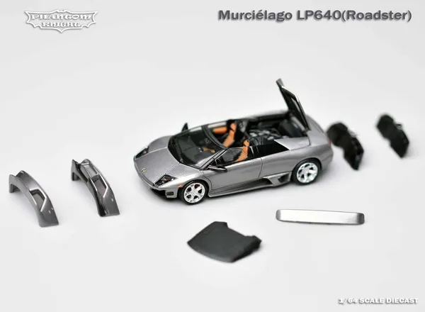 Phantom Knight PK 1:64 Murcielago LP640. Gun Metal Grey, Roadster