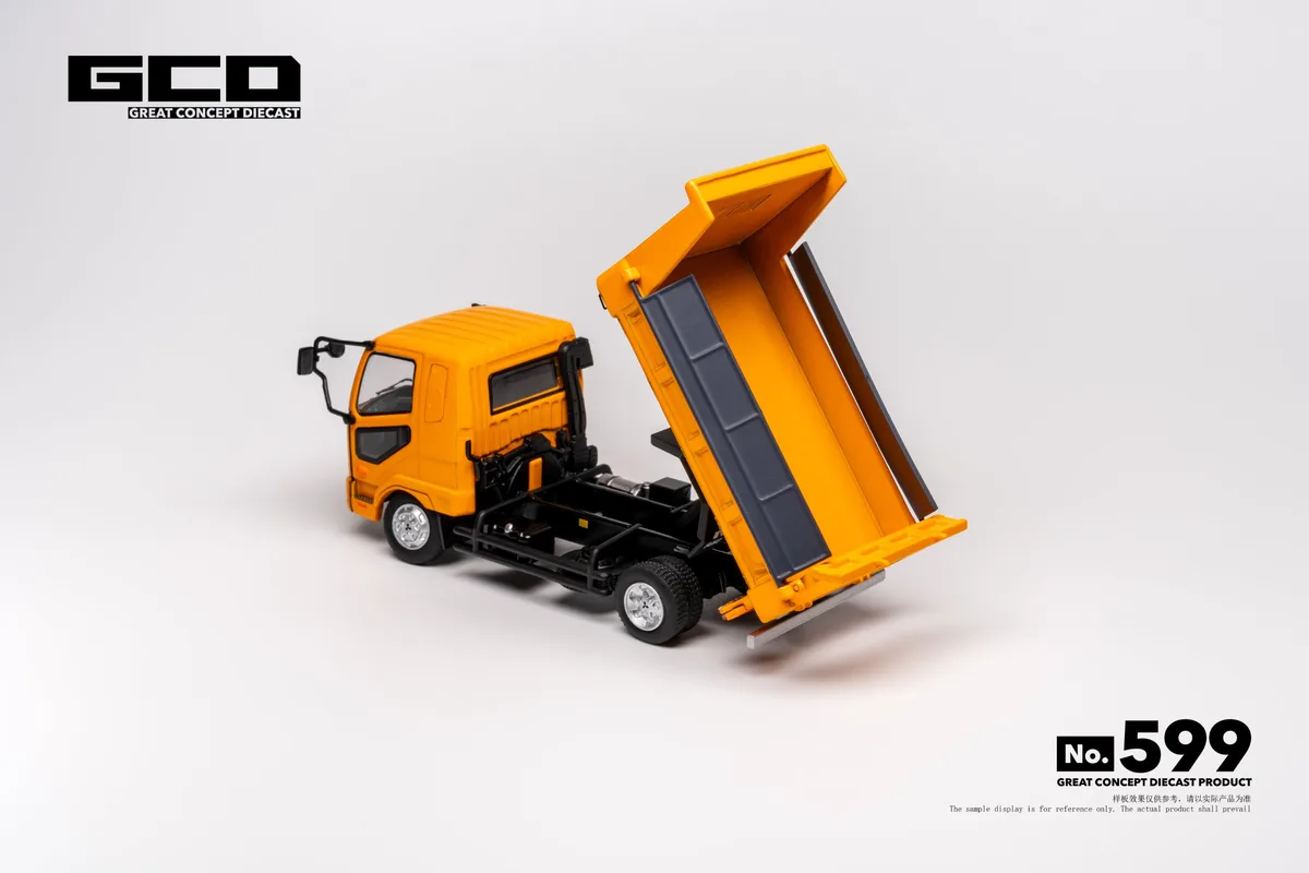 GCD 1:64 Fighter FK61F Medium-Duty Dump Truck Yellow