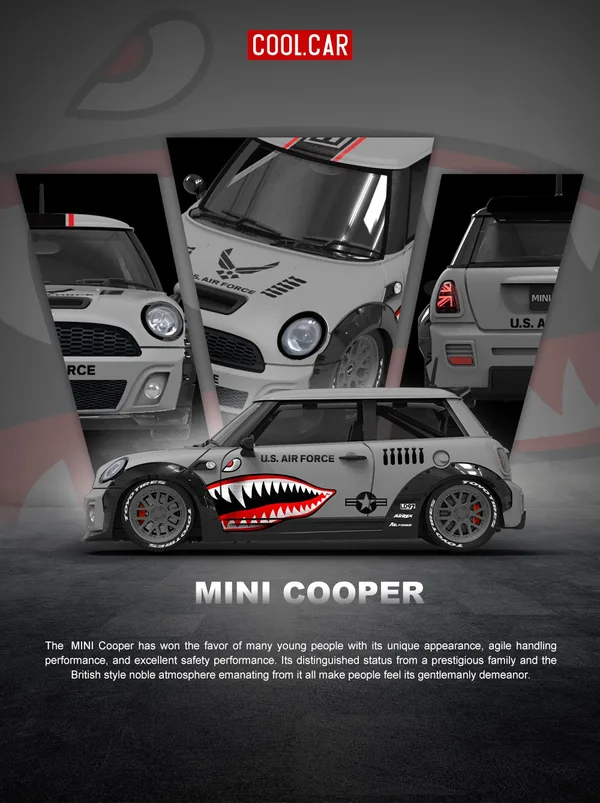 Mini Cooper Shark Mouth