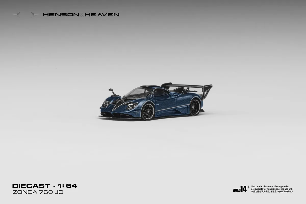 Henson & Heaven HH 1:64 Zonda 760 Blue Carbon