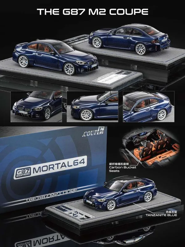 Mortal64 1:64 G87 M2 Coupe Tanzanite Blue