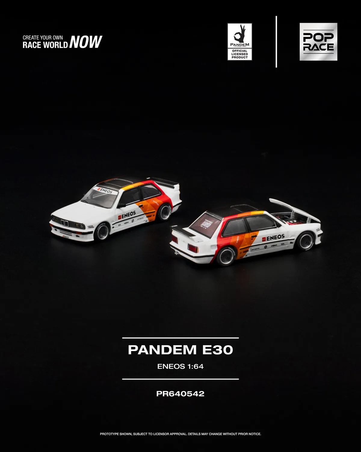 PopRace 1:64 PANDEM E30 ENEOS