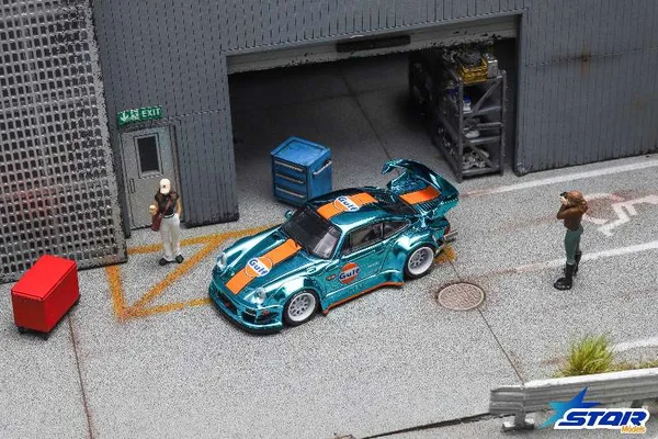 RWB930 GT Rear Wing (Chrome Gulf Livery)