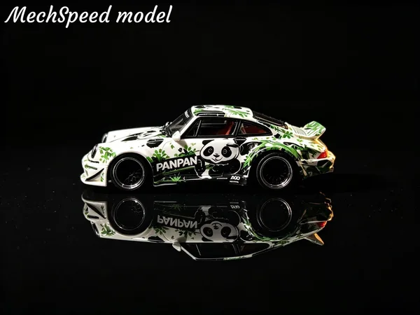 MechSpeed ​​1:64 Rauh-Welt Widebody Conversion "Panda" Livery Resin Model