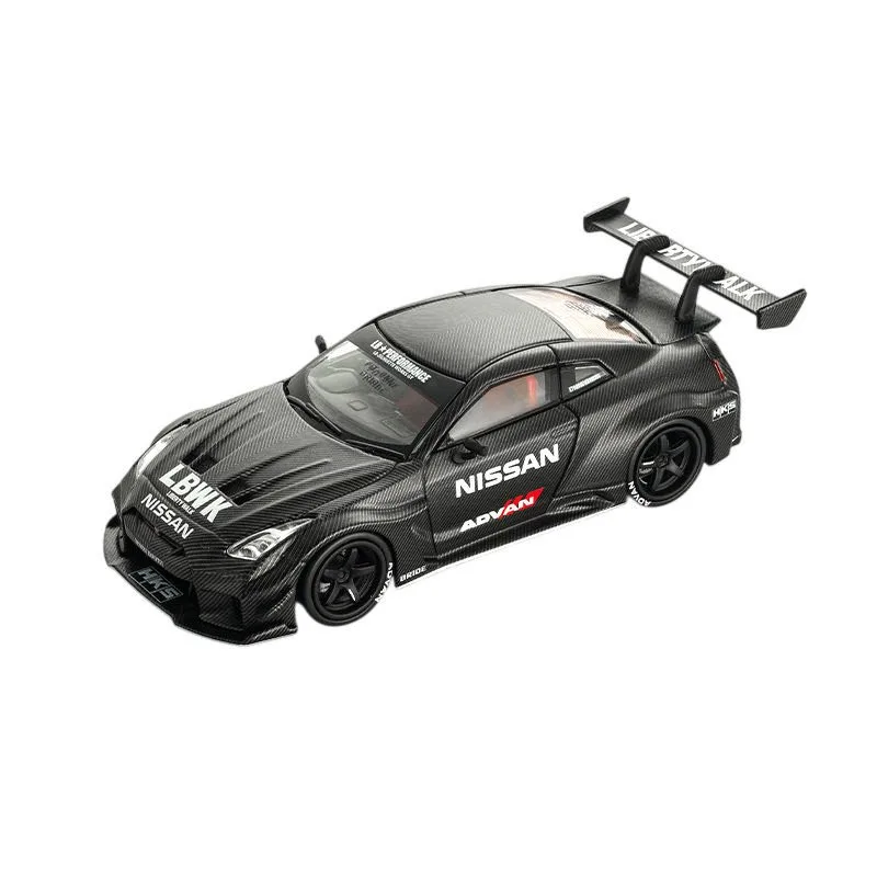 HAPPYCAR 1:64 JDM GT-R35 LBWK 35GT-RR Carbon fiber pattern – Boxed