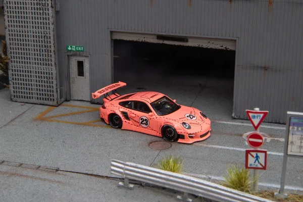 Star Models 1:64 997 Widebody Modified Version Pink Pig Livery
