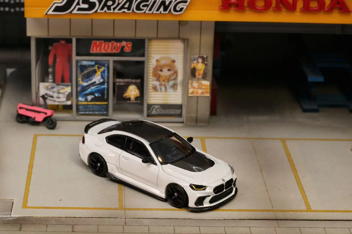 SW 1:64 G87 M2 ADRO Modification, Low Rear Wing, Pearl White