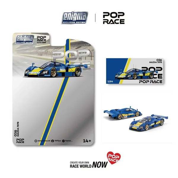 Legendary Racer 787B 1991 Racing (Blue-Yellow Livery)