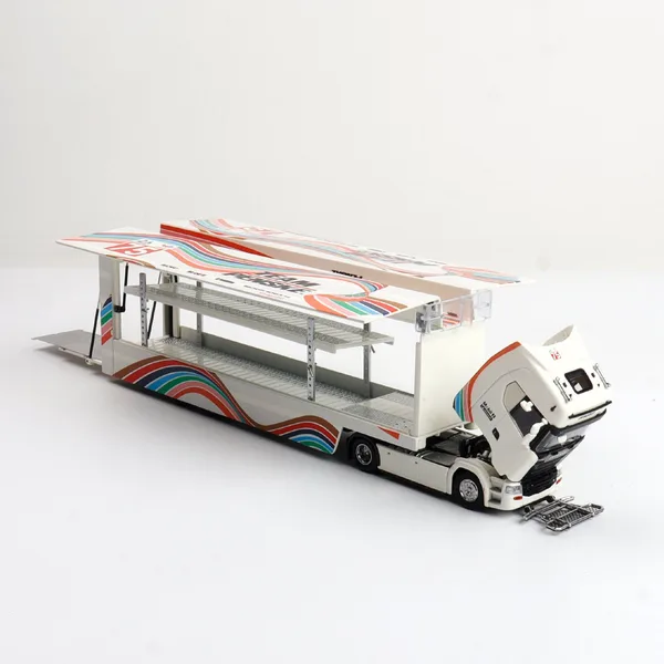 Kengfai & MAXWELL (MW) 1:64 Scania S730 V8 Double-Deck Enclosed Wing-Body.  Le Mans Centenary Livery