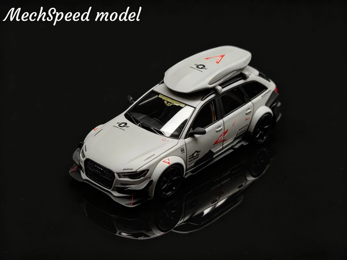 MechSpeed ​​1:64 Resin Model. Fighter Grey Livery Audi RS6 Avant
