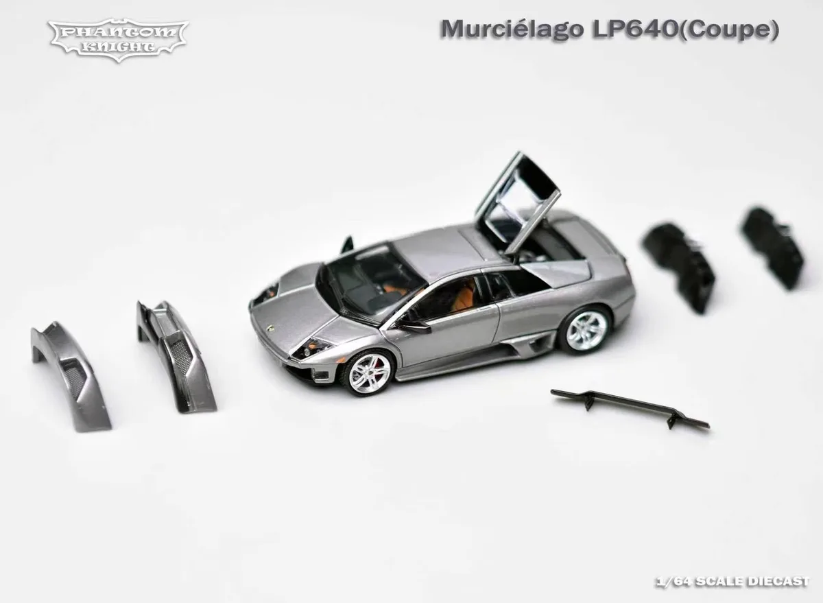 Phantom Knight PK 1:64 Murcielago LP640. Gun Metal Grey, Coupe