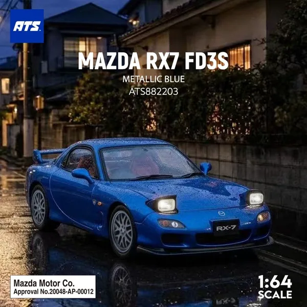 ATS 1:64 Mazda RX7 FD3S Metallic Blue
