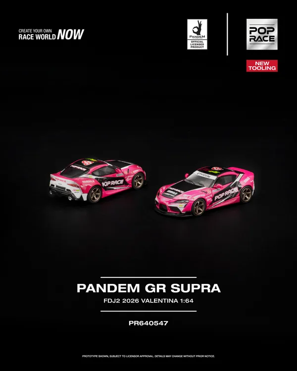 PopRace 1:64 PANDEM GR SUPRA FDJ2 VALENTINA PIAZ