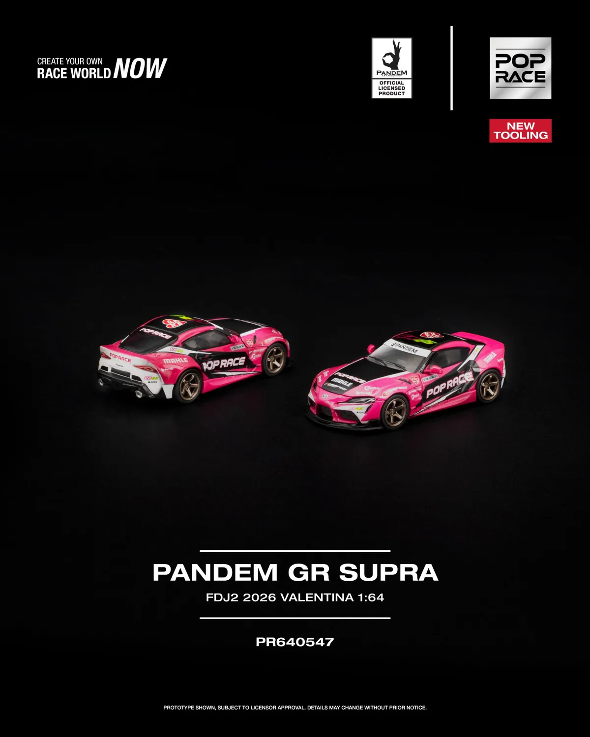 PopRace 1:64 PANDEM GR SUPRA FDJ2 VALENTINA PIAZ