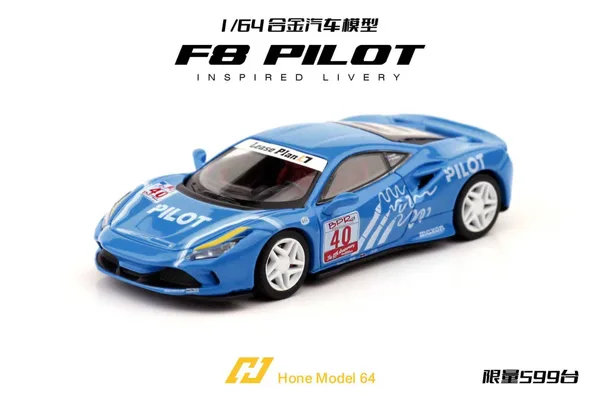 Ferrari F8 Tributo Blue Pilot Paint