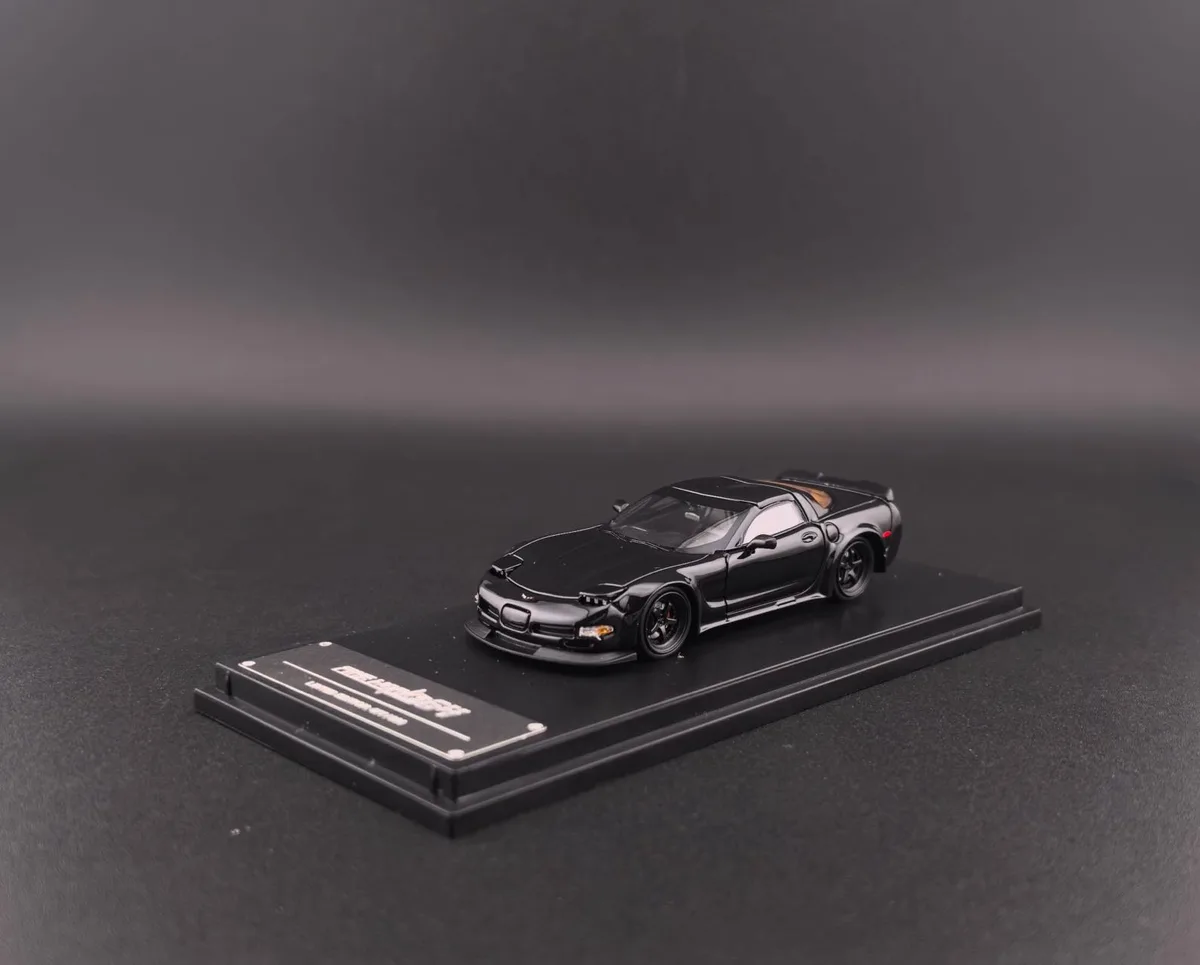 Fine Works64 1/64 Corvette C5 Black