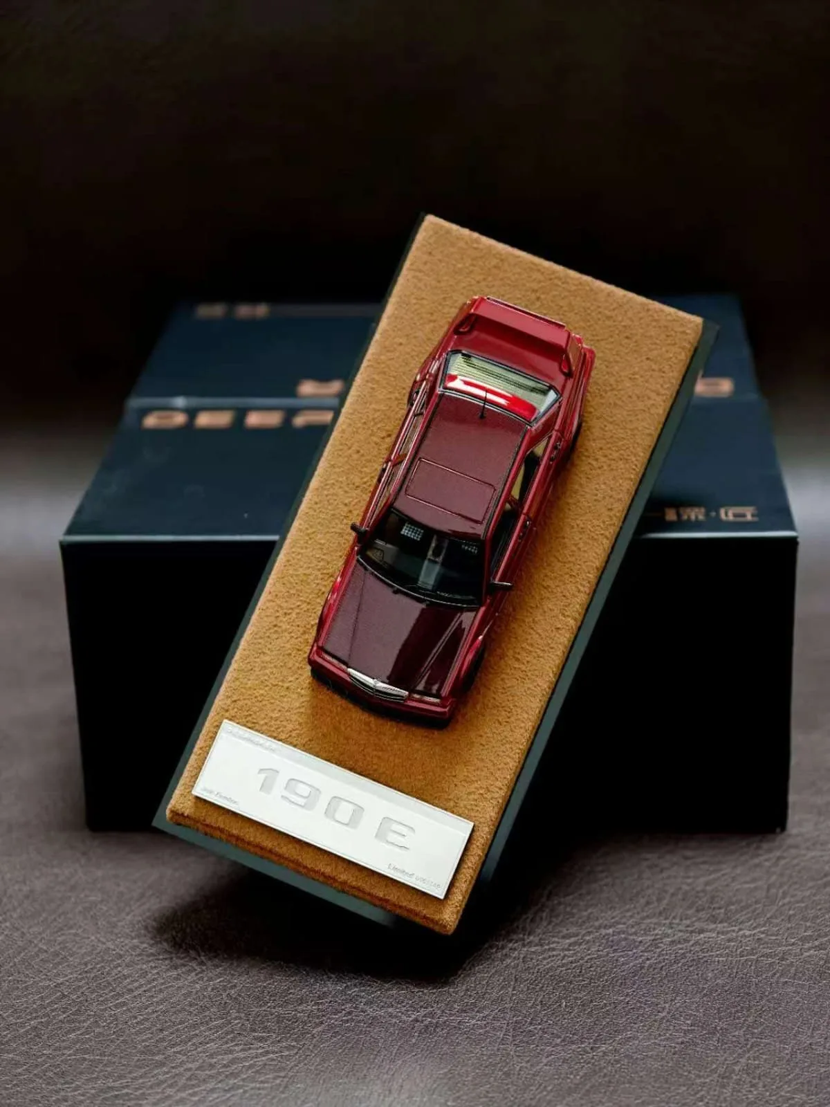 DeepMaker 1:64 190EVO II Collector's Resin Model Metallic Red Carbon