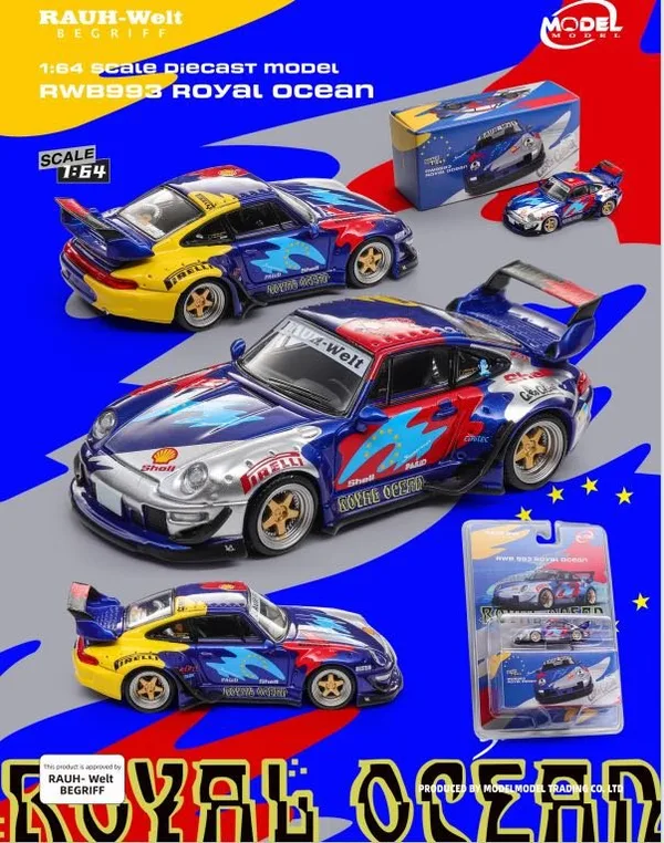 Modelmodel  1:64 RWB 993  MM64-RWB993-016 Royal Ocean (Blister Card Version)