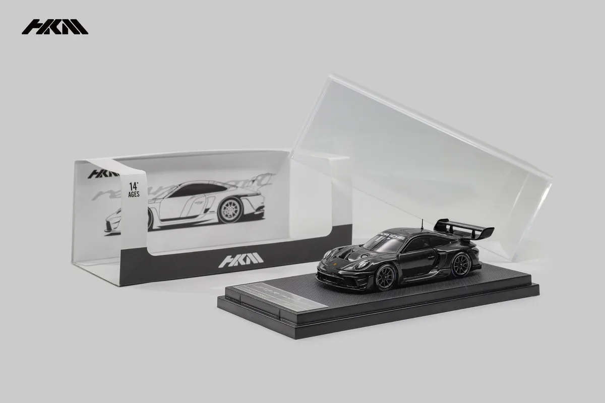 HKM 1:64 911 (992) GT3 R Rennsport Gloss Black