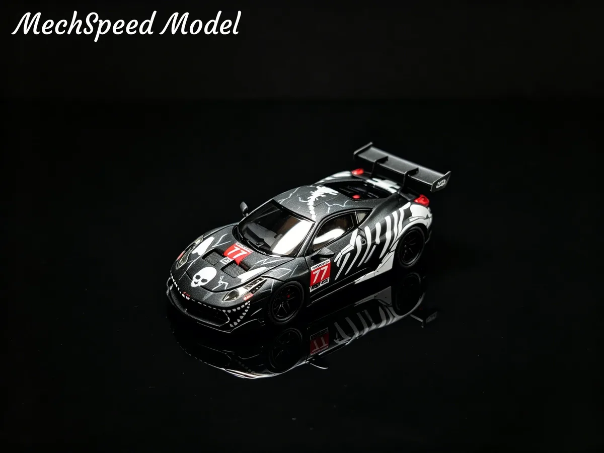Mechspeed 1:64 LB458GT  Wing Modified Matte Black Bone Dragon Version Resin Model