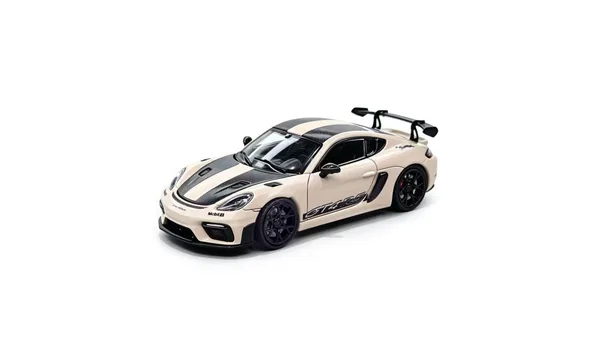Jicar 1:64 718 GT4 RS Yellow with Half Carbon Hood