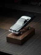 97M 1:64 1975 Cadillac Coupe DeVille Lowrider Gloss Black with White roof