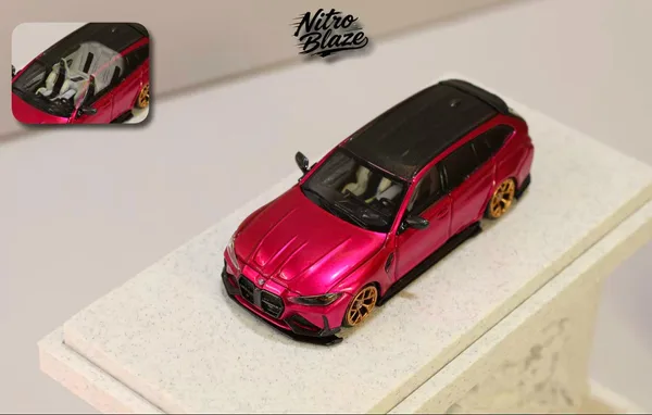 Nitro Blaze 1:64 G81 M3 Touring ADRO Modification Metallic Rose Red