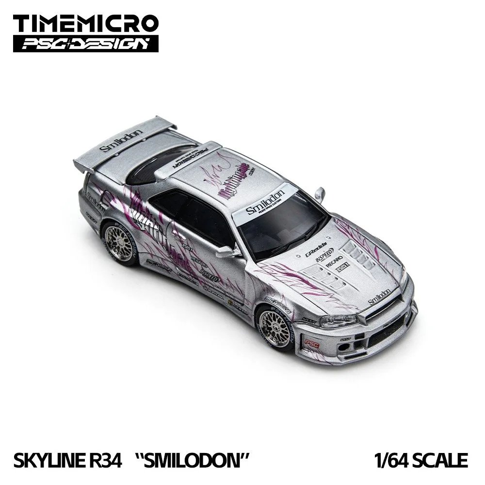 TimeMicro × PSC DESIGN 1:64 R34 "Tiger Tooth" Silver Nightingale