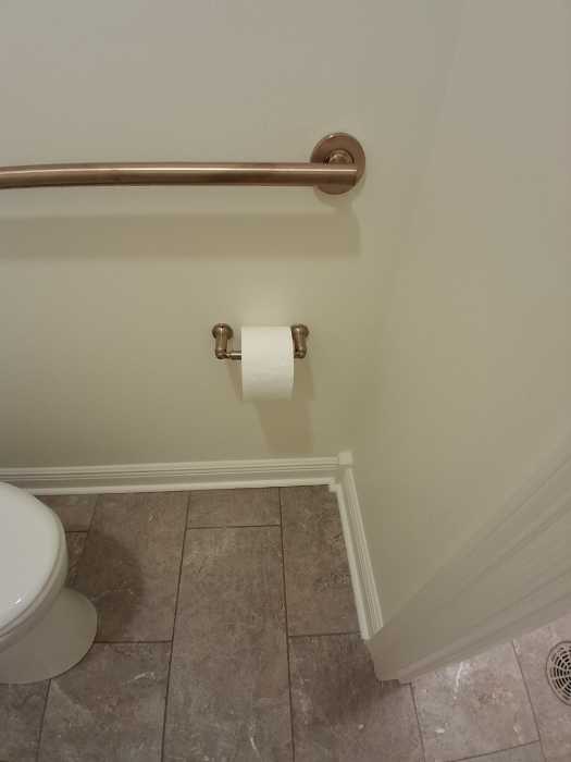 Installed ADA compliant grab bars in bathroom attached pull handle in Flowood, MS, photo 3