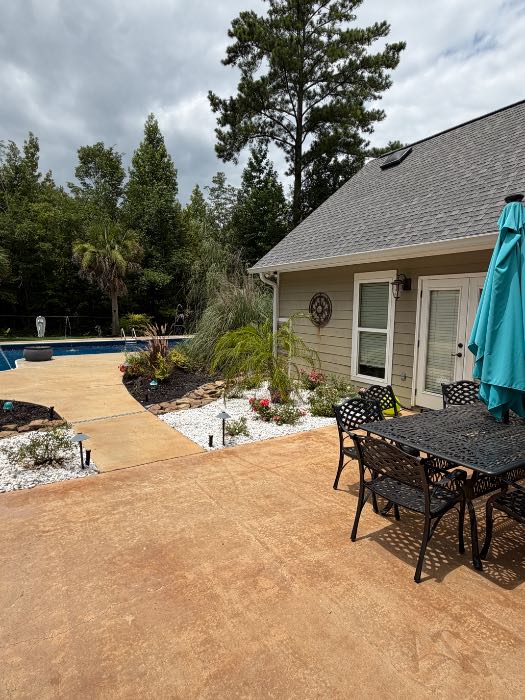 Custom landscaping install pool and build gazebo in Florence, MS, photo 2