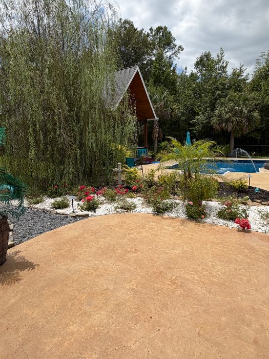 Custom landscaping install pool and build gazebo in Florence, MS, photo 3