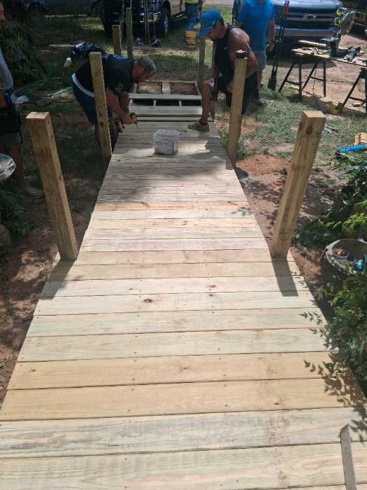 Build ADA compliant wheelchair ramp with handrails in Crystal Springs, MS
