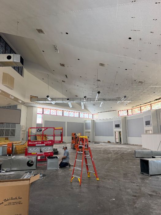 Installing new AC ducks and new drop ceiling in Richland, MS