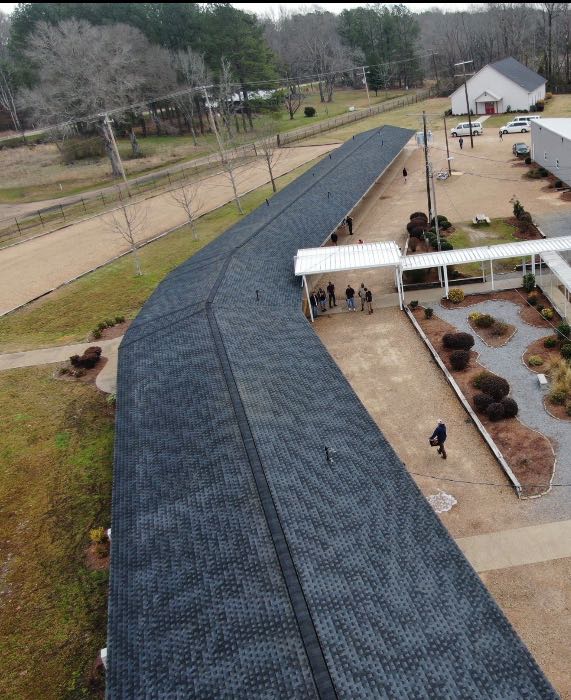 Remove old roof and install new HD Z roof system synthetic felt high-rise ridge vent in Crystal Springs, MS, photo 2