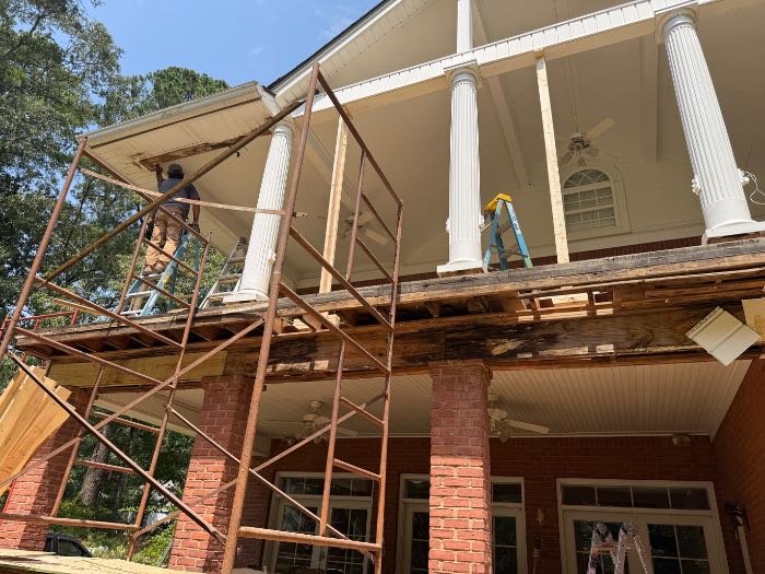 Rebuilding back patio structural beams incorrectly in Pearl, MS, photo 4